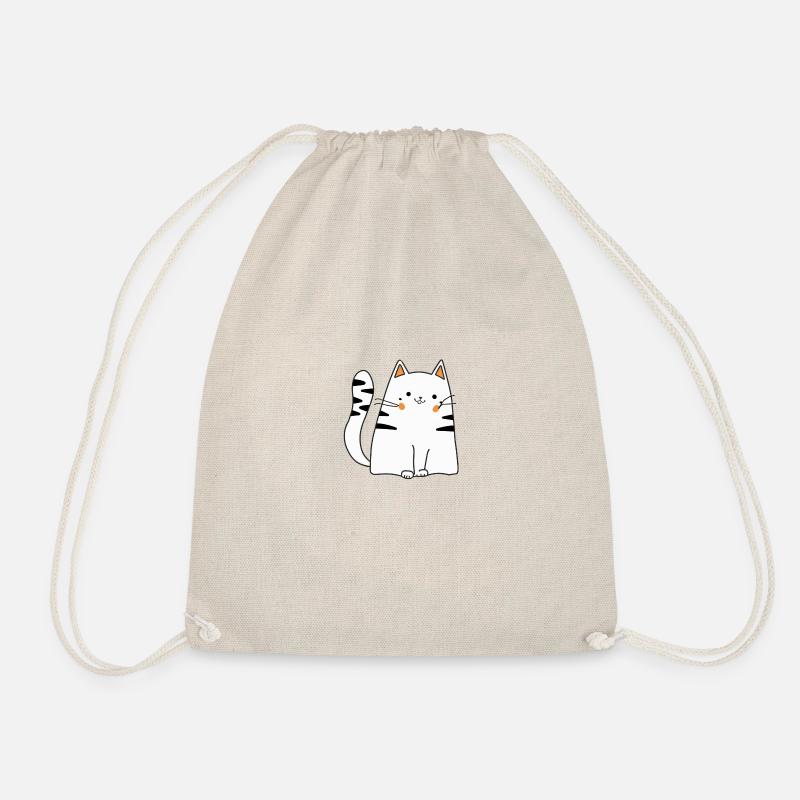 Cute cat - Drawstring Bag - nature