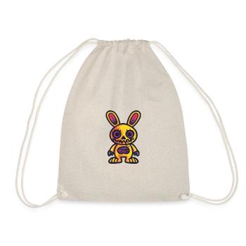 Hase Halloween Tier - Turnbeutel - Natur - Vorne