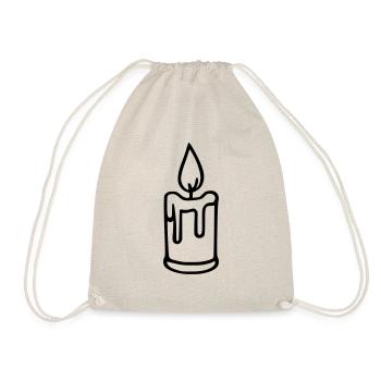 Candle - Drawstring Bag - nature - Front