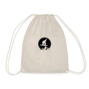 Snowboarder Wintersport Schnee - Turnbeutel - Natur - Vorne