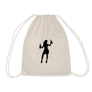 Frau Spass Icon - Turnbeutel - Natur - Vorne