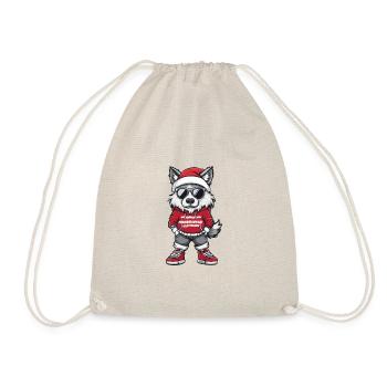 Noël loup Noël - Sac de sport léger - nature - Devant