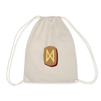 Dagaz Rune - Drawstring Bag - nature - Front