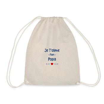 Je t'aime mon papa - Sac de sport léger - nature - Devant