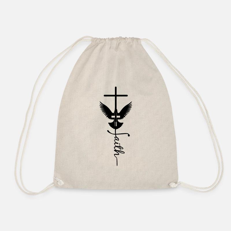Glaubige New Style Love Gott - Turnbeutel - Natur