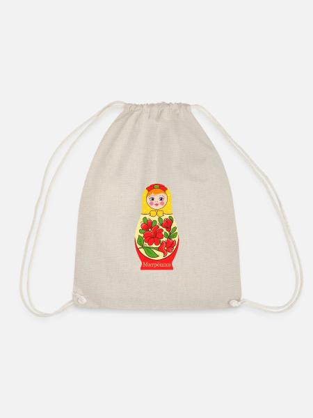 Matryoshka, une poupée russe Matroshka - Sac de sport léger - nature