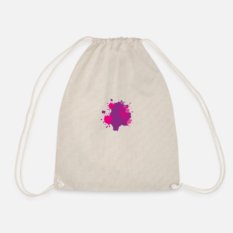 Farbklecks Rosa - Turnbeutel - Natur