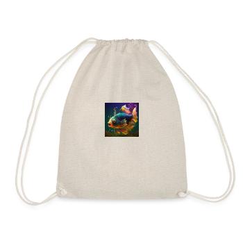 Colorful fish, unique design - Drawstring Bag - nature - Front