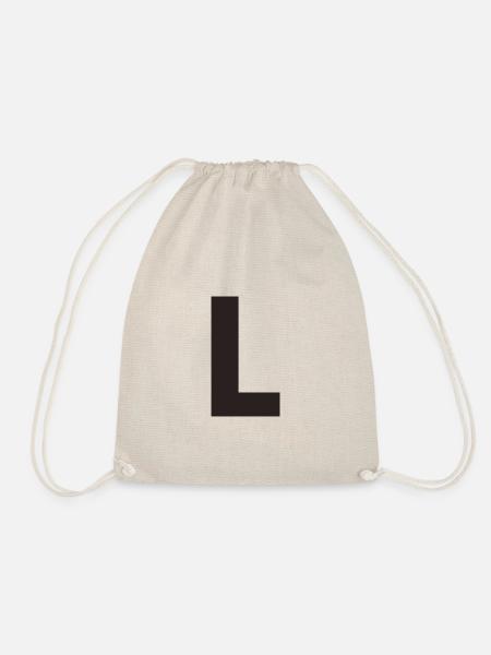 L - Drawstring Bag - nature