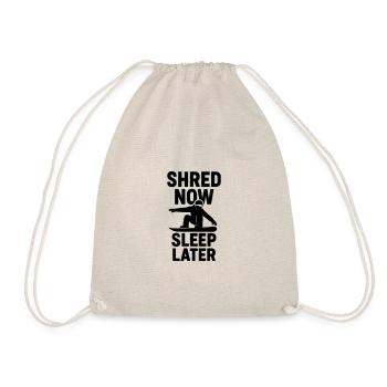 Snowboard style No time for a break - Drawstring Bag - nature - Front