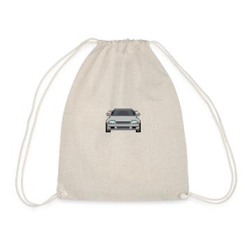 Car Pixel Art Grey - Drawstring Bag - nature - Front