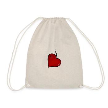 Wounded Heart - Drawstring Bag - nature - Front