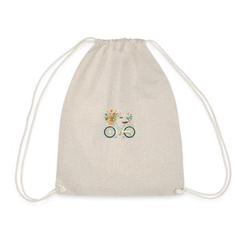 Sweet Adventure Flower Wheel Tour 7 - Drawstring Bag - nature - Front