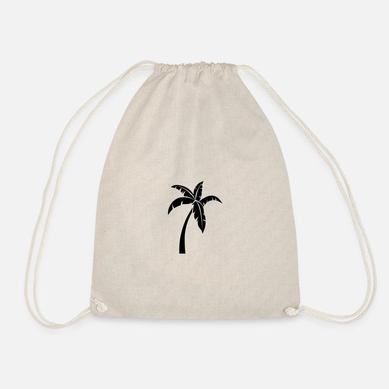 palm tree 1 - Drawstring Bag - nature