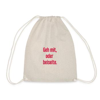 Walk with or aside - Drawstring Bag - nature - Front