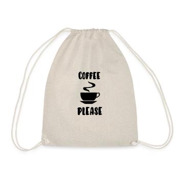 Kaffee bitte - Turnbeutel - Natur - Vorne