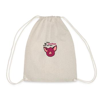 cochon tout est bon humour citation - Sac de sport léger - nature - Devant