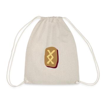 Ingwaz Rune - Drawstring Bag - nature - Front