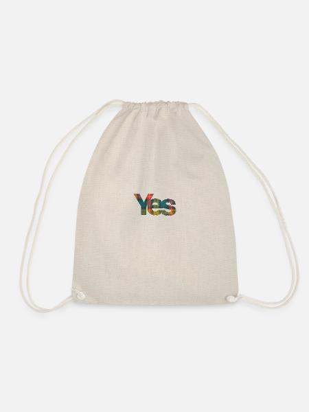 YES Buchanan Tartan - Drawstring Bag - nature