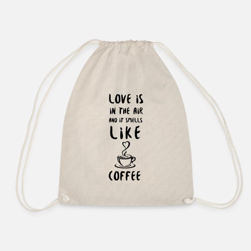 Coffee Love - Drawstring Bag - nature