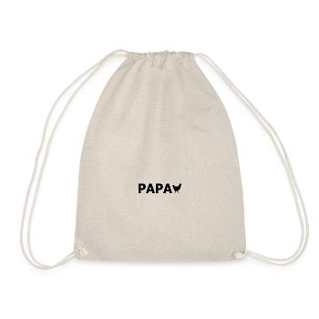 PAPA hen - Drawstring Bag - nature - Front