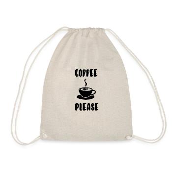 Kaffee bitte - Turnbeutel - Natur - Vorne