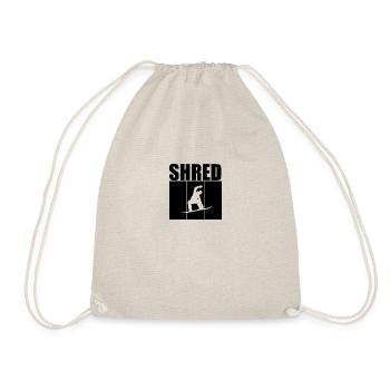 Snowboarder Wintersport Schnee - Turnbeutel - Natur - Vorne