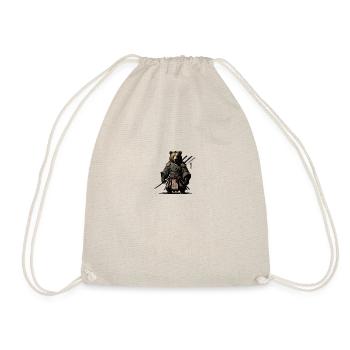 The Ninja Bear - Drawstring Bag - nature - Front