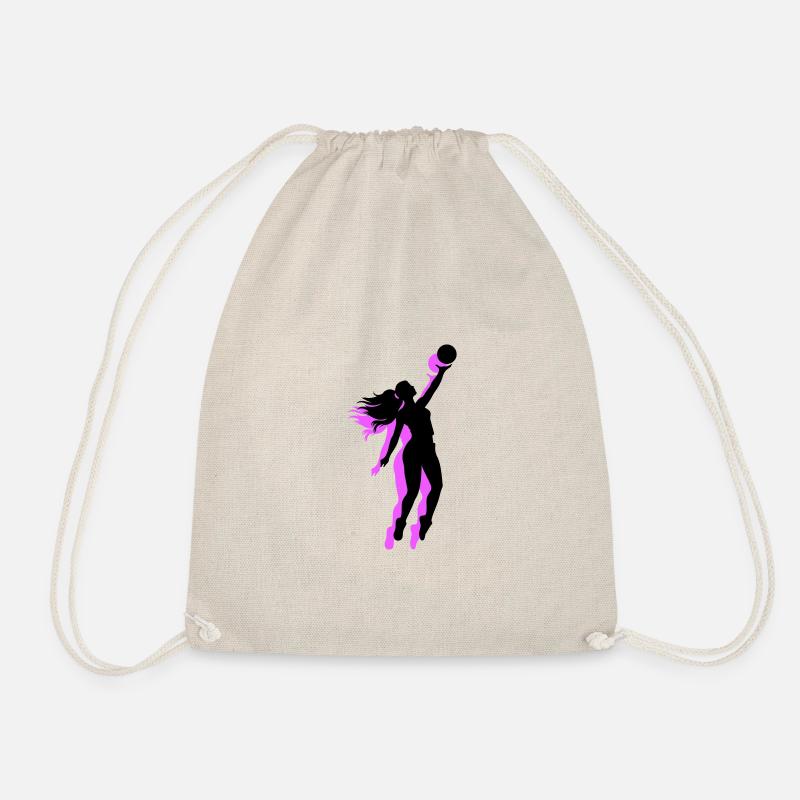 Volleyball Spielerin Symbol - Turnbeutel - Natur