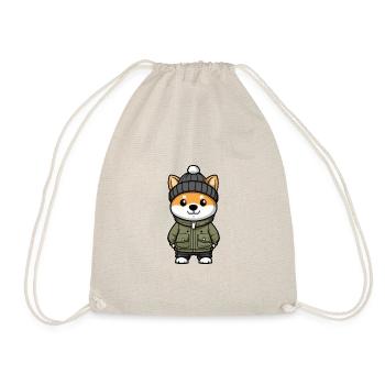 Akita Inu Chien Hiver - Sac de sport léger - nature - Devant