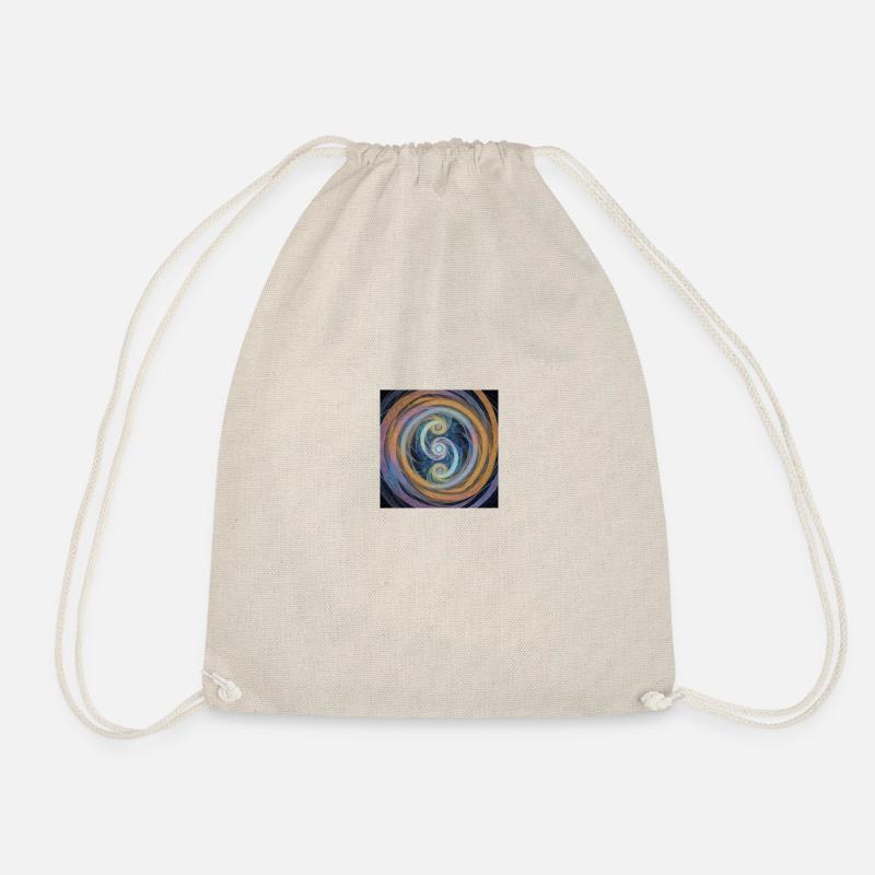 Two Spirals - Art Design Universe - Drawstring Bag - nature