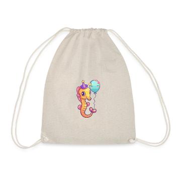 Bande dessinée d’anniversaire hippocampe - Sac de sport léger - nature - Devant