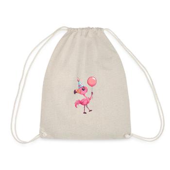 Bande dessinée d’anniversaire Flamingo - Sac de sport léger - nature - Devant