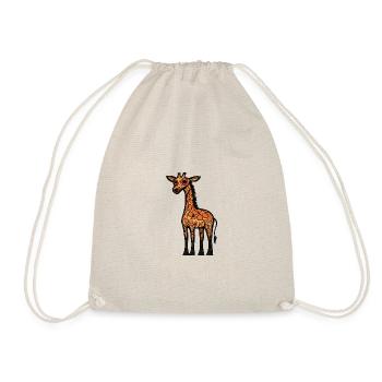 Giraffe Halloween Tier - Turnbeutel - Natur - Vorne