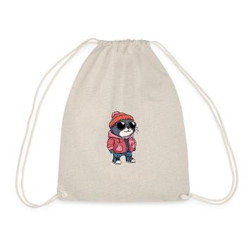 Seal Animal Winter - Drawstring Bag - nature - Front