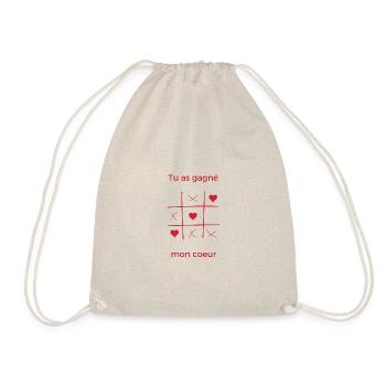 Tu as gagné mon coeur mon Amour - Sac de sport léger - nature - Devant