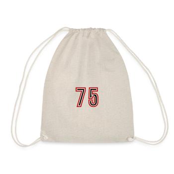 75 Zahl Jahre Trikot - Turnbeutel - Natur - Vorne