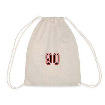 90 Zahl Jahre Trikot - Turnbeutel - Natur - Vorne