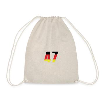 47 Number Germany Jersey - Drawstring Bag - nature - Front