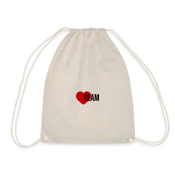 Team Heart Icon - Drawstring Bag - nature - Front