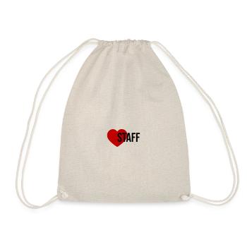 Staff Heart - Drawstring Bag - nature - Front