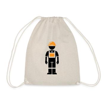 Construction worker - Drawstring Bag - nature - Front