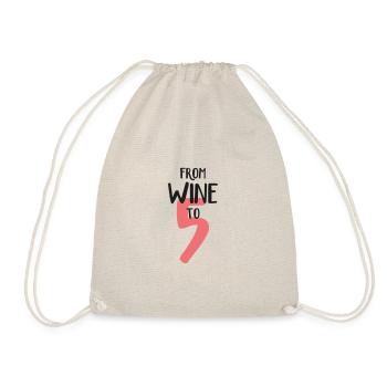 Du vin à cinq - Sac de sport léger - nature - Devant