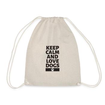 Restez calme et aimez les chiens - Sac de sport léger - nature - Devant