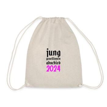 Junggesellinnenabschied 2024 Junggesellin - Turnbeutel - Natur - Vorne