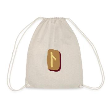 Rune Laguz - Drawstring Bag - nature - Front