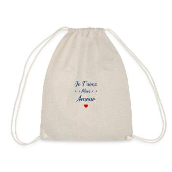 Je t'aime mon amour - Sac de sport léger - nature - Devant