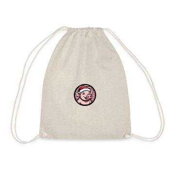 Pig Christmas Christmas - Drawstring Bag - nature - Front
