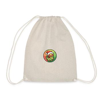 Worm Christmas Christmas - Drawstring Bag - nature - Front
