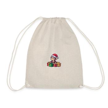 Singe Noël Bandes dessinées Cadeaux - Sac de sport léger - nature - Devant